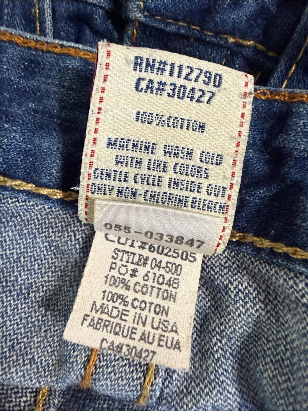 Vintage True Religion "Bobby" Ultra Low Rise Jeans - Size 25 - Picture 14 of 14